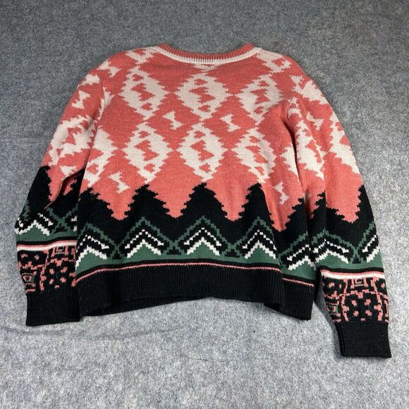 Aldomartins Nieves Sweater Multicolored Geometric Medium (12) Wool/Alpaca Z231-2 - Picture 6 of 8